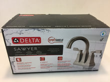 Load image into Gallery viewer, Delta 25766LF-SP Sawyer Spotshield Brushed Nickel 4&quot; Centerset Bath Sink Faucet
