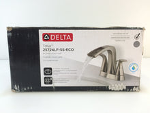 Load image into Gallery viewer, Delta 25724LF-SS-ECO Tolva 4&quot; Centerset 2-Handle Bath Faucet, Brushed Nickel
