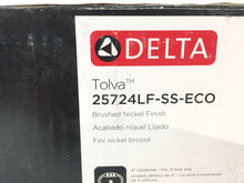 Load image into Gallery viewer, Delta 25724LF-SS-ECO Tolva 4&quot; Centerset 2-Handle Bath Faucet, Brushed Nickel
