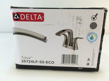 Load image into Gallery viewer, Delta 25724LF-SS-ECO Tolva 4&quot; Centerset 2-Handle Bath Faucet, Brushed Nickel
