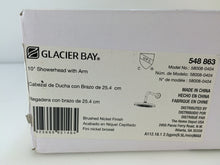 Load image into Gallery viewer, Glacier Bay 58008-0404 1-Spray 10&quot; Round Raincan Showerhead, Brushed Nickel
