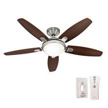 Load image into Gallery viewer, Hunter 59013 Contempo 52&quot; Indoor Brushed Nickel Ceiling Fan w Universal Remote
