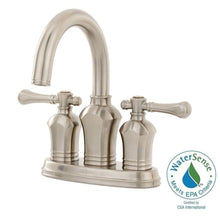 Load image into Gallery viewer, Pegasus 67113-8004 Verdanza 4&quot; Centerset 2-Handle Bathroom Faucet Brushed Nickel
