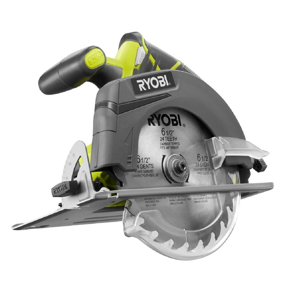 Ryobi P507 ONE+ 18-Volt 6-1/2 in. Cordless Circular Saw, Tool Only