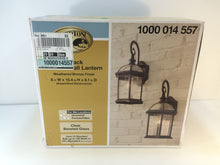 Load image into Gallery viewer, (2-pk) Hampton Bay 7072-2RT 1-Light Weathered Bronze Outdoor Lantern 1000014557
