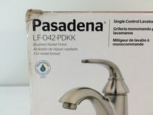 Load image into Gallery viewer, Pfister LF-042-PDKK Pasadena 4&quot; Centerset 1-Handle Bath Faucet, Brushed Nickel
