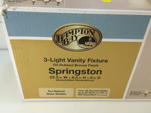 Load image into Gallery viewer, Hampton Bay EFH1393M/ORB Springston Oil Rubbed Bronze Vanity Light 1000016301
