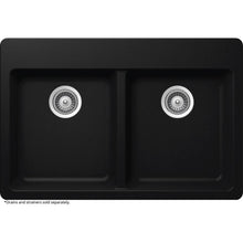 Load image into Gallery viewer, Schock Elkay HDDBD33229QB Drop-In 33&quot; Dual Mount Double Bowl Kitchen Sink
