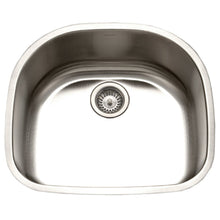 Load image into Gallery viewer, Houzer STS-1400-1 Eston Undermount Stainless Steel Single D Bowl Kitchen Sink
