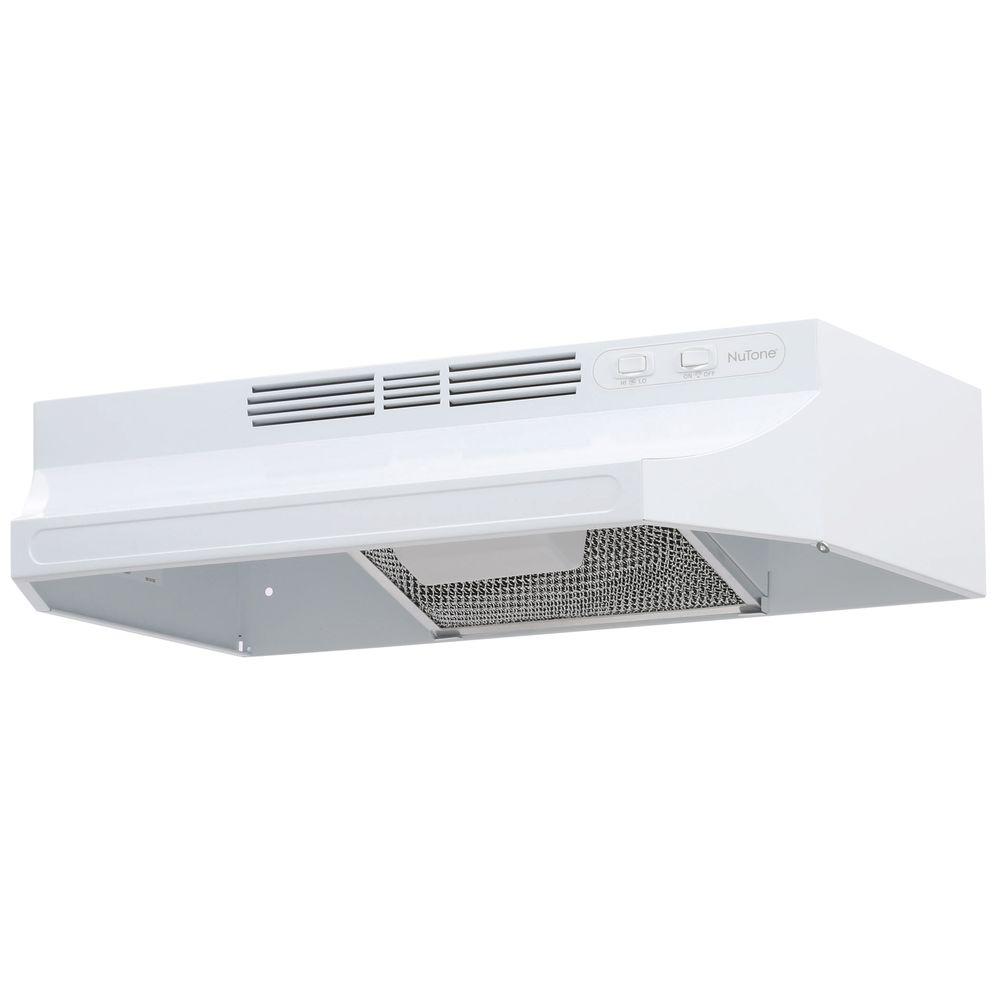 NuTone RL6224WH 24 in. Non-Vented Range Hood in White