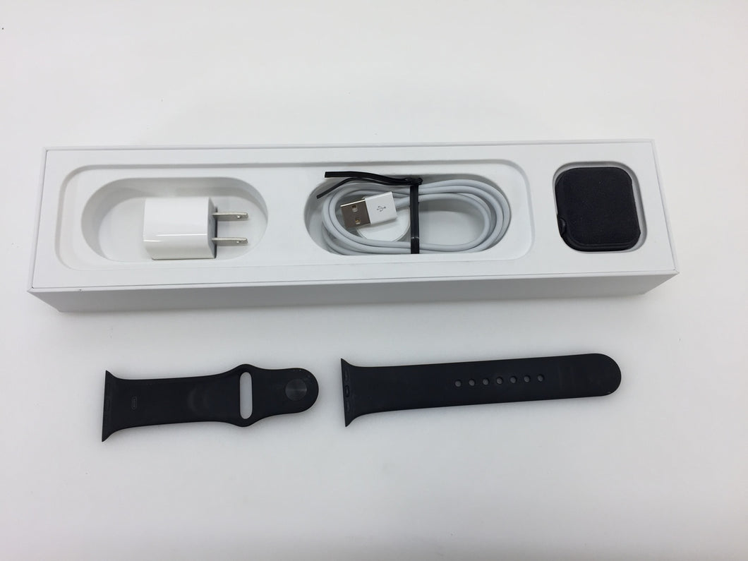 Apple Watch Gen 4 Series 4 40mm Space Gray Aluminum Black Sport Band GPS