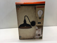 Load image into Gallery viewer, Sylvania 60062 Easton 1Light Antique Black Outdoor Wall Mount Barn Light Sconce
