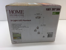Load image into Gallery viewer, Home Decorators 3-6621-NDM 3-Light Polished Chrome LED Pendant 1001397584
