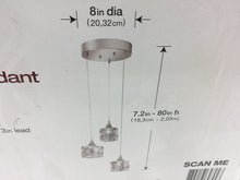 Load image into Gallery viewer, Home Decorators 3-6621-NDM 3-Light Polished Chrome LED Pendant 1001397584
