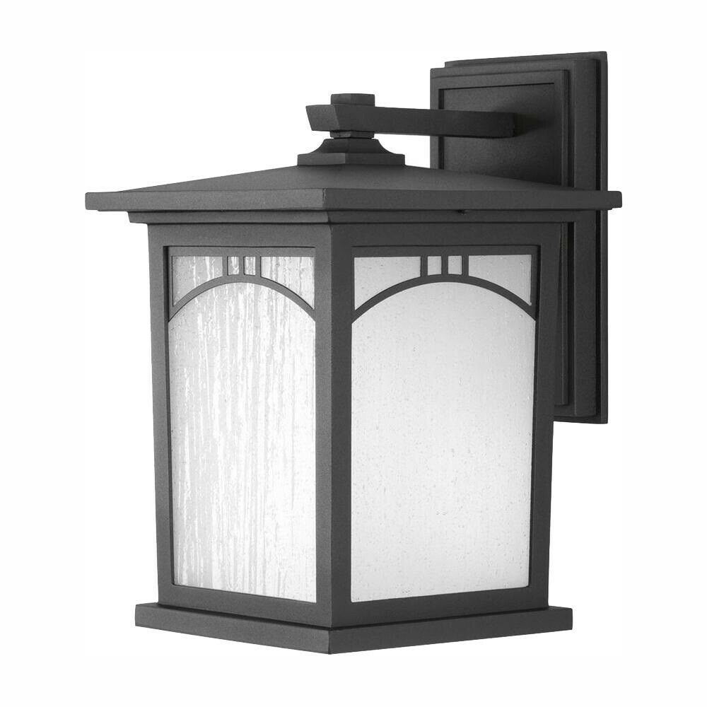 Progress Lighting Residence 1-Light Textured Black LED Wall Lantern Scone