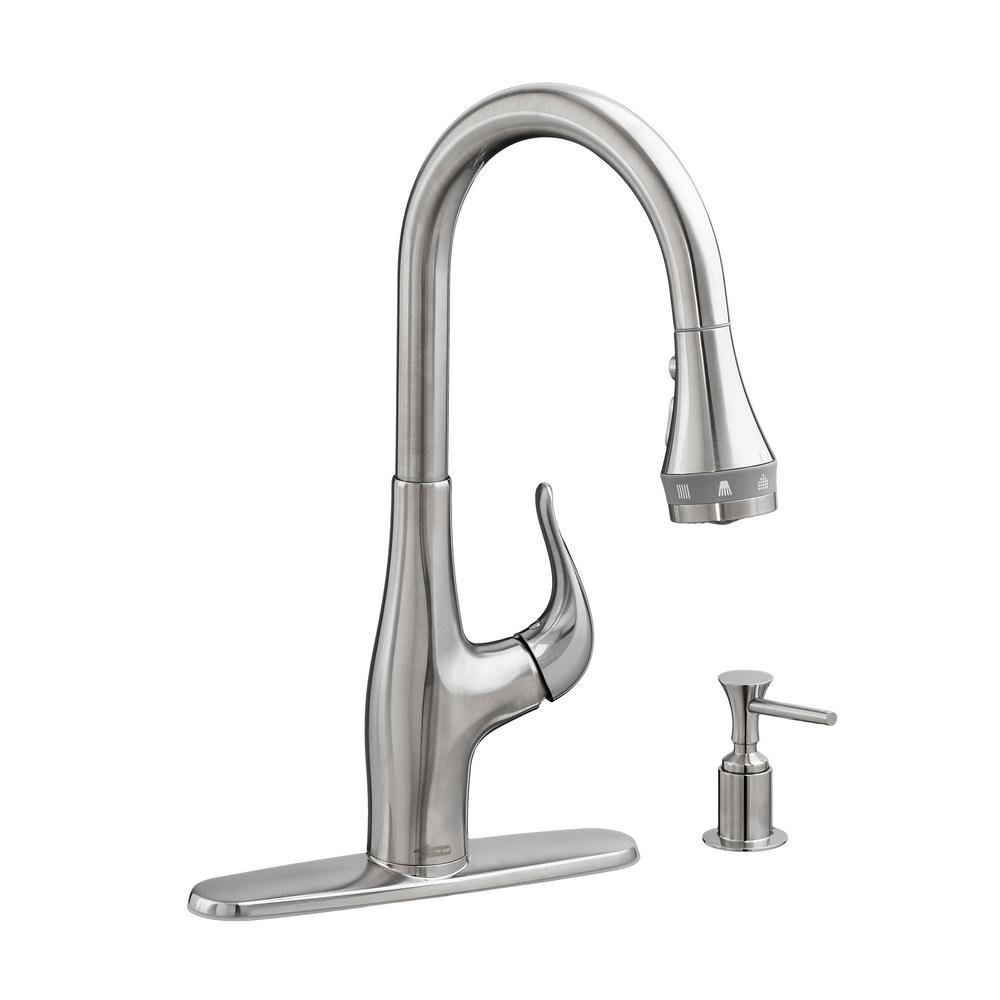 American Standard Xavier 591033 SelectFlow Pull-Down Stainless Kitchen Faucet