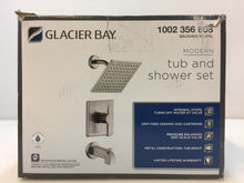 Load image into Gallery viewer, Glacier Bay HD873X-6104 Modern 1-Handle Tub &amp; Shower Faucet Brushed Nickel
