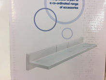 Load image into Gallery viewer, Croydex WA971422 Maine 4.92&quot;x3.15&quot;x23.62&quot; Wall-Mounted Glass Bathroom Shelf
