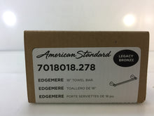 Load image into Gallery viewer, American Standard 7018018.278 Edgemere 18 in. Towel Bar in Legacy Bronze
