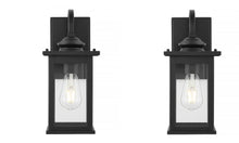 Load image into Gallery viewer, (2-Pack) Jonathan Y Cary 1-Light Black LED Wall Light Lantern Sconce JYL7606A
