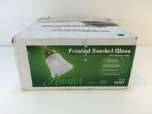 Load image into Gallery viewer, Hunter 28501 2-1/4 in. Frosted White Glass Ceiling Fan Light Covers (4-Pack)

