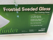 Load image into Gallery viewer, Hunter 28501 2-1/4 in. Frosted White Glass Ceiling Fan Light Covers (4-Pack)
