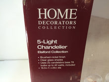 Load image into Gallery viewer, Home Decorators Collection 17415 5-Light Brushed Nickel Chandelier 1001567763
