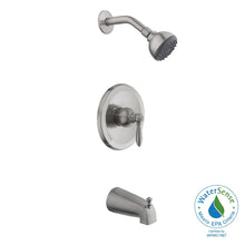 Load image into Gallery viewer, Glacier Bay 873W-0004 1-Handle 1-Spray Tub &amp; Shower Faucet Brushed Nickel

