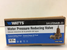 Load image into Gallery viewer, Watts 3/4 LF25AUB-Z3 3/4 in. Brass FPT x FPT Water Pressure Reducing Valve
