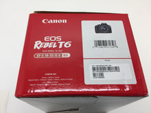 Load image into Gallery viewer, Canon EOS Rebel T6 18.0 MP Digital DSLR Camera with EF-S 15-55mm IS II Lens
