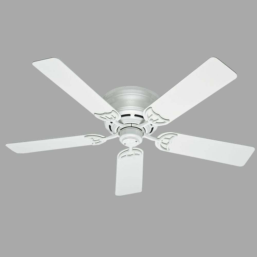 Hunter 53069 Low Profile III 52 in. Indoor White Ceiling Fan