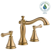 Load image into Gallery viewer, Delta 3597LF-CZMPU Cassidy 8&quot; Widespread 2-Handle Bath Faucet Champagne Bronze
