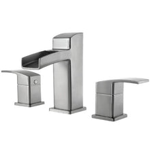 Load image into Gallery viewer, Pfister GT49-DF0K Kenzo 8&quot; Widespread Waterfall Bathroom Faucet Brushed Nickel
