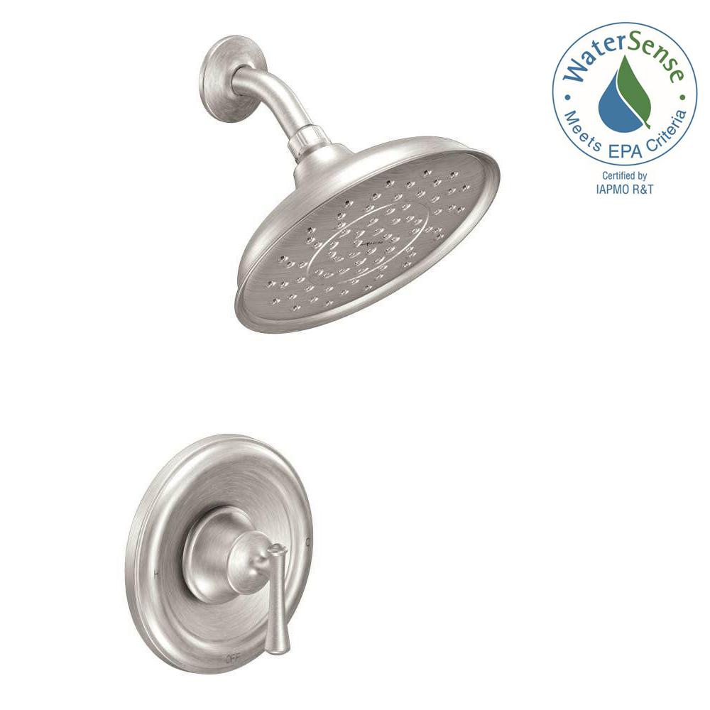 MOEN 82968SRN Ashville Single-Handle 1-Spray Shower Faucet Brushed Nickel