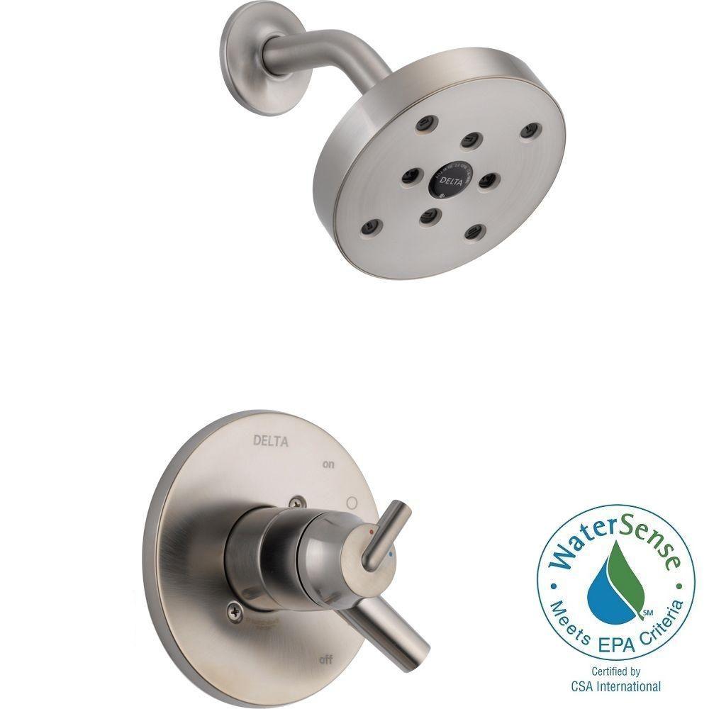 Delta T17259-SS Trinsic 1-Handle Shower Only Faucet Trim Kit in Stainless