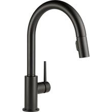 Load image into Gallery viewer, Delta 9159-BL-DST Trinsic 1Handle Pull-Down Sprayer Kitchen Faucet Matte Black
