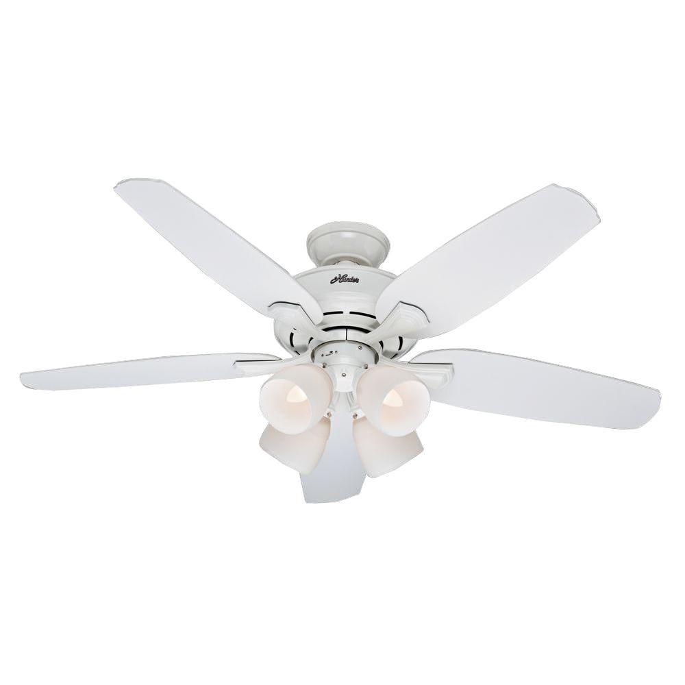 Hunter 52072 Channing 52 in. Indoor White Ceiling Fan with Light Kit