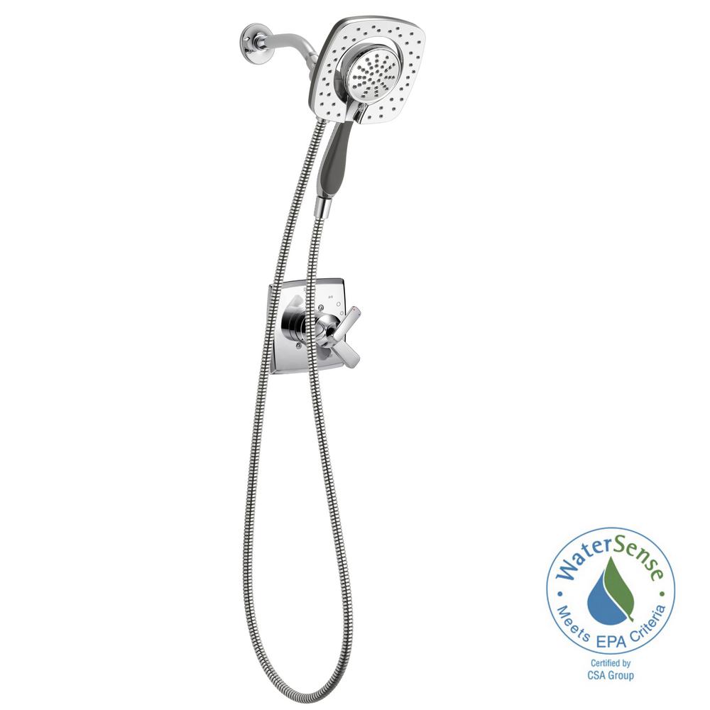 Delta T17264-I Ashlyn In2ition 1-Handle Shower Faucet Trim Kit, Chrome ...