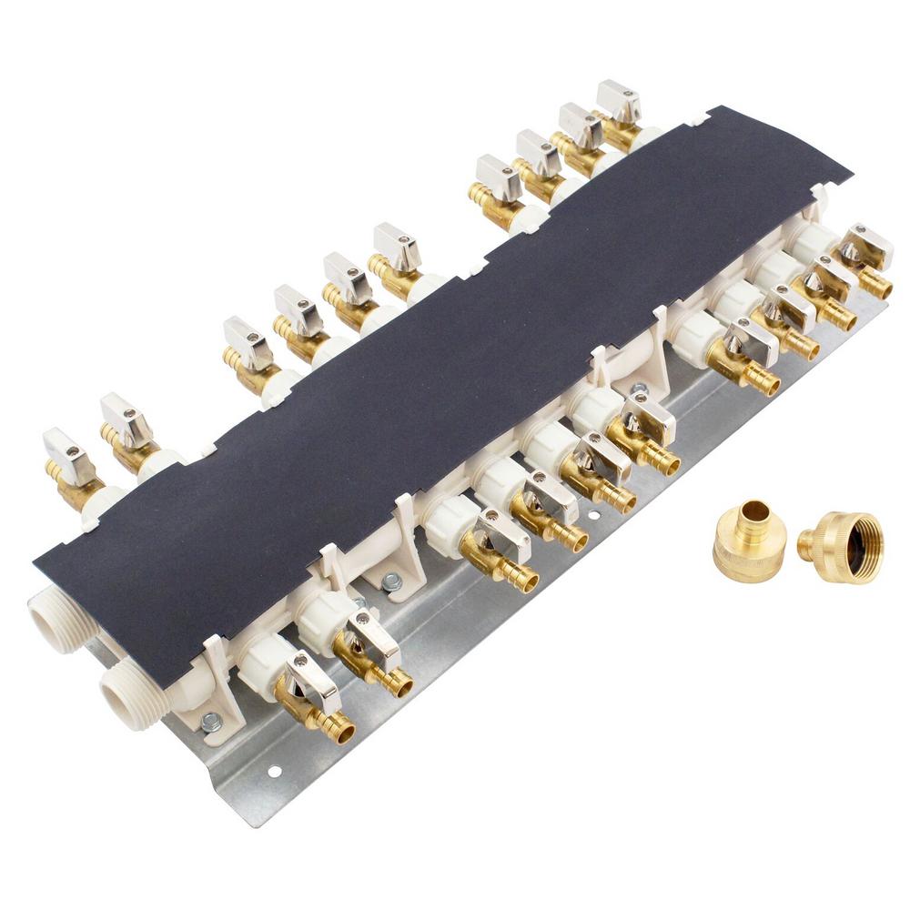 Apollo 6907920CP 20-Port PEX Manifold with 1/2 in. Brass Ball Valves