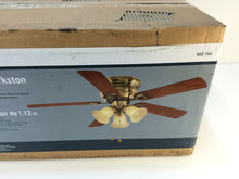 Load image into Gallery viewer, Hampton Bay CF544H-PEH Clarkston 44 in. Ceiling Fan Antique Brass 822744
