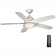 Load image into Gallery viewer, Home Decorators Ackerly 52 in. LED Indoor/Outdoor Matte White Ceiling Fan 56012
