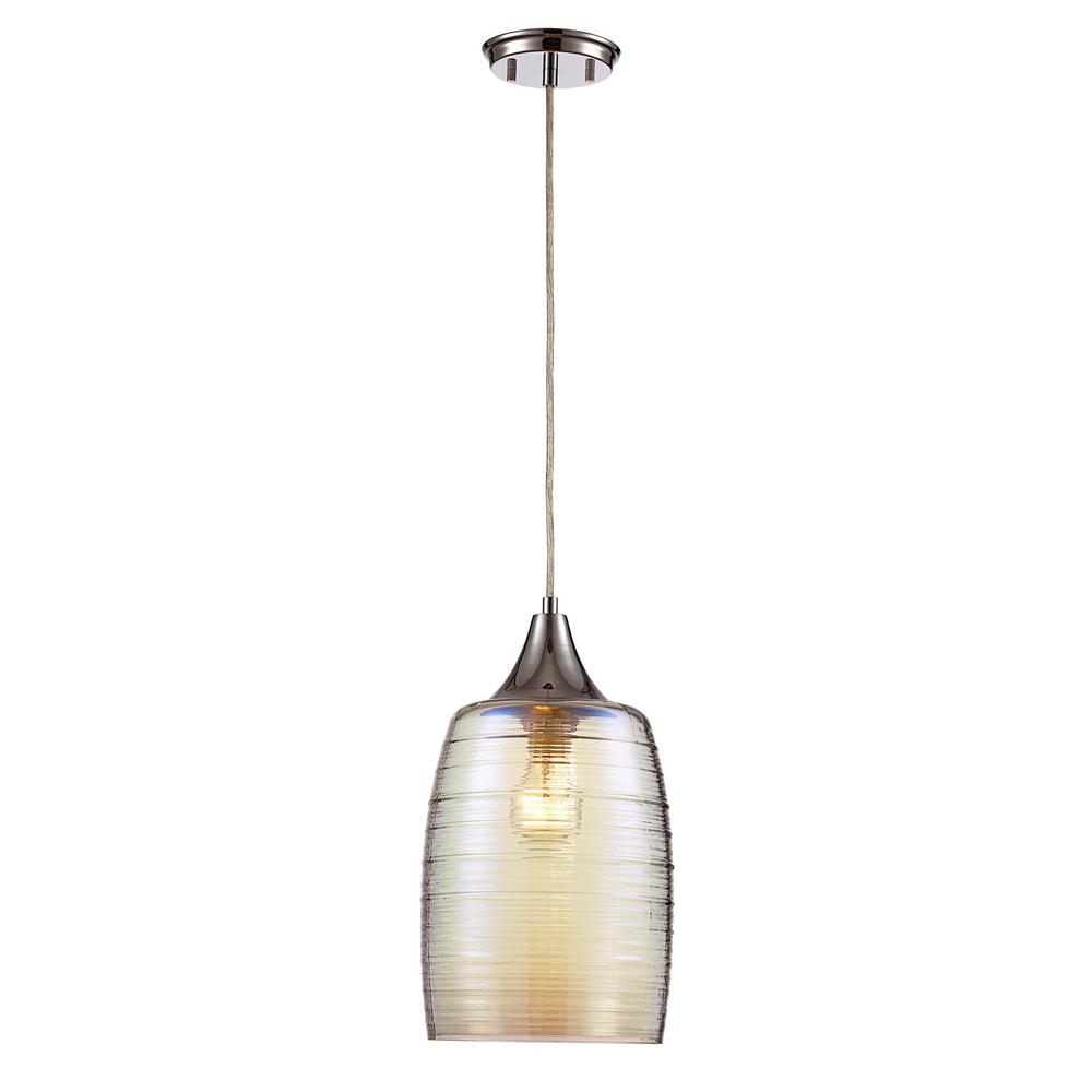 Trans Globe Lighting PND-2019 Spirit 1-Light Polished Chrome Pendant
