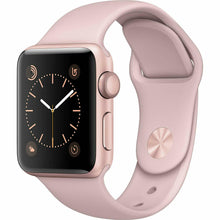 Load image into Gallery viewer, Apple Watch Series 3 38mm Gold Aluminium Case Pink Sand Sport Band GPS MQKW2LL/A
