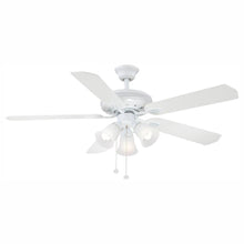 Load image into Gallery viewer, Hampton Bay Glendale AG524-WH 52 in. LED Indoor White Ceiling Fan 1002275181

