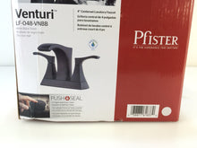 Load image into Gallery viewer, Pfister LF-048-VNBB Venturi 4&quot; Centerset 2-Handle Bathroom Faucet, Matte Black
