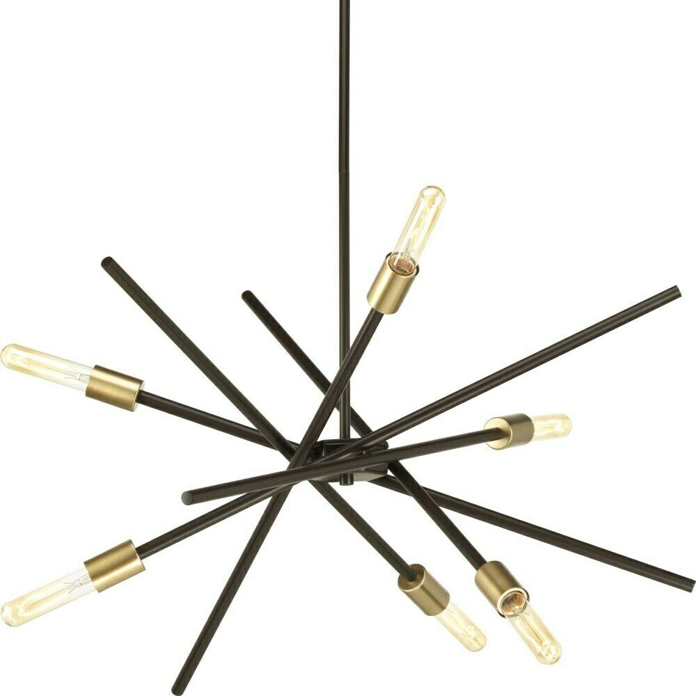 Progress Lighting Astra Collection 6-Light Antique Bronze Chandelier P400108-020