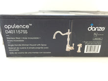 Load image into Gallery viewer, Danze D401157SS Opulence Single Handle Sparyer Kitchen Faucet, Stainless Steel
