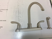 Load image into Gallery viewer, Glacier Bay F8FA0000BNV Builders 2-Handle Standard Kitchen Faucet in Stainless
