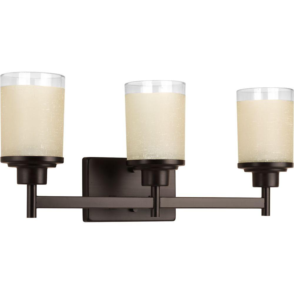 Progress Lighting Alexa 3-Light Antique Bronze Bathroom Vanity Light P2978-20