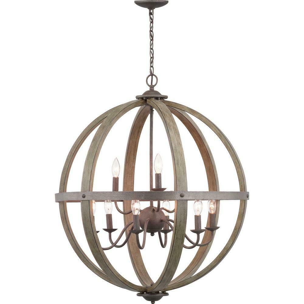 Progress Lighting Keowee 9-Light Artisan Iron Orb Chandelier P500184-148